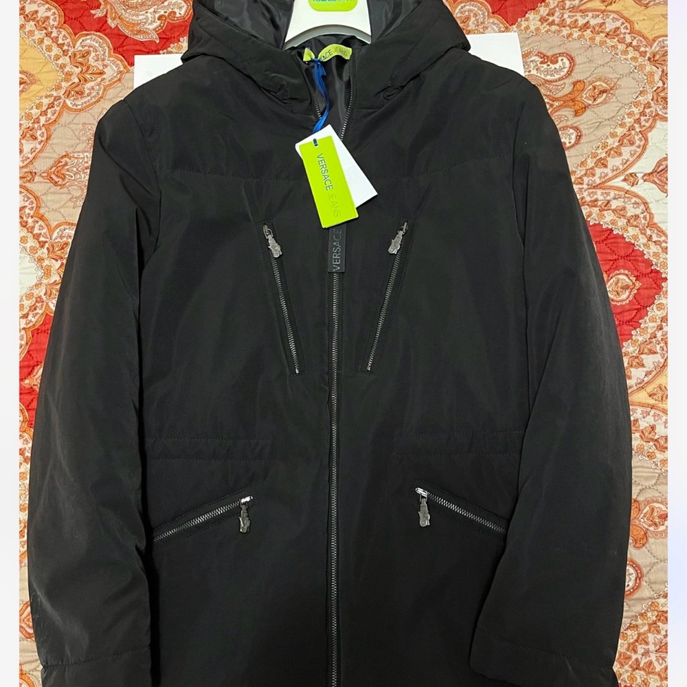 MENS VERSACE jacket with a hood- brand new